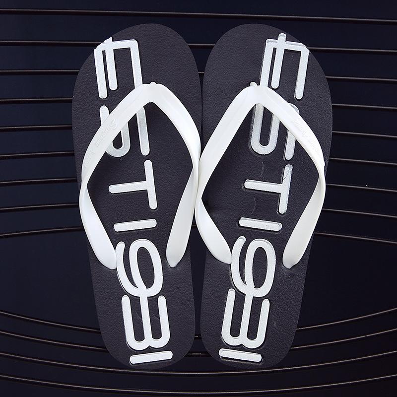 Fashion New Men's Anti-Slip Flip Flops Trendy Couples Beach Sandals Unique Patterns Durable Outdoor Unisex Summer Slides for Casual Wear