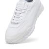 PUMA Black Top Rider Leather Gray Size cm Men's Sneakers, 393823, White/Glacial (01), 22.0