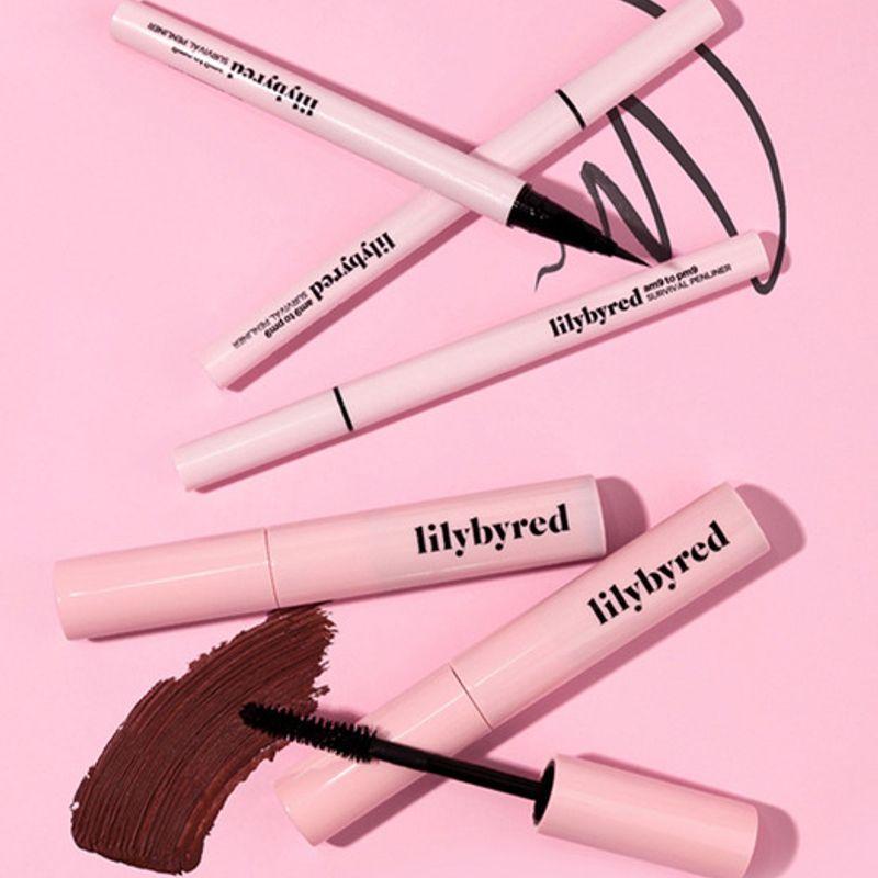 Lilybyred [SET] Survival Pen Liner + Color Cara Liner 01 Matte Black (L065A)