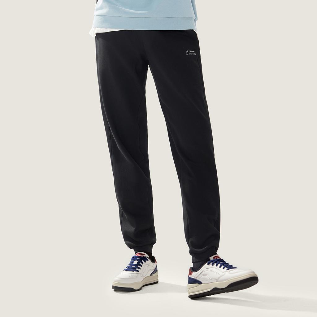 Li Ning Sports Life Collection Fleece Lined Thermal Fashion Versatile Casual Letter Embroidery Mid Rise AKLV869-2