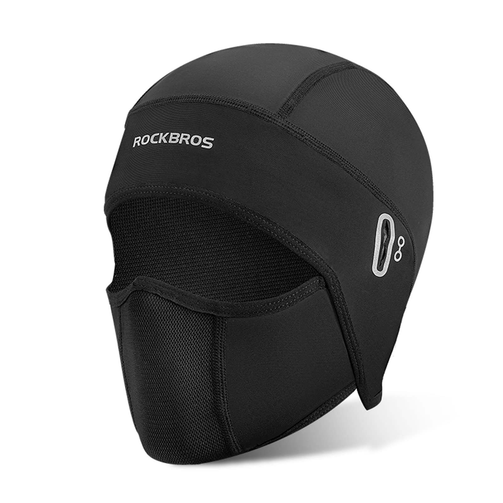 

ROCKBROS Охлаждающая летняя балаклава-маска для лица с защитой от УФ-лучей и дышащий подшлемник с отверстием для очков, идеально подходящая для спорта, мужская солнцезащитная, чёрный