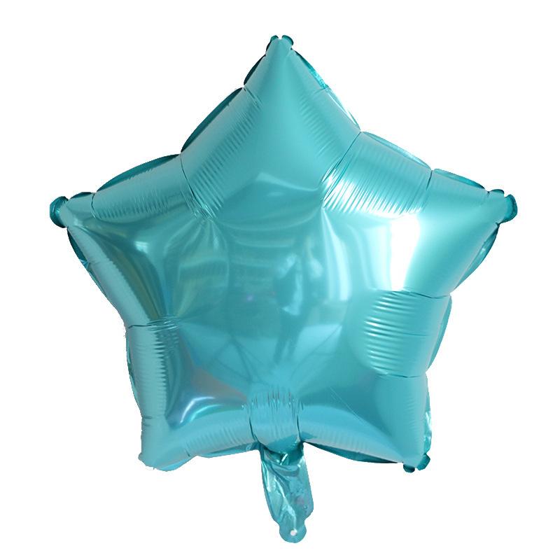 18 Zoll Einfarbig Pfirsichherz Pentagramm Ballon Geburtstag Hochzeitsfeier Dekoration Stern Aluminiumfolie Gas