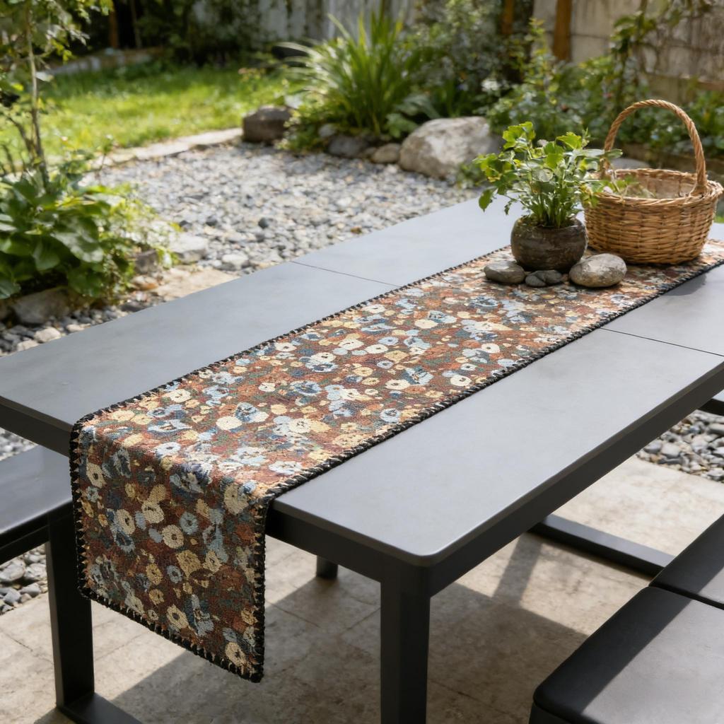 Runner da Tavola Resistente Multiuso in Cotone e Lino Decorazione Tavola Cena Festiva