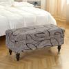 Printed Storage Ottoman Cover Elastic Foldable Bedroom Footstool Covers Bench Stool Furniture Protector Sofa Footrest Slipcover