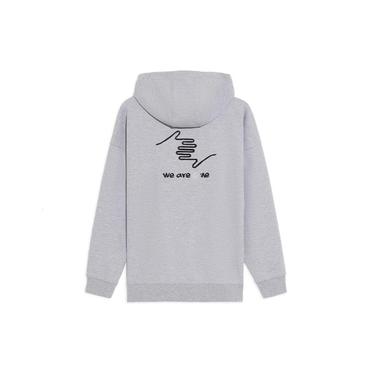 Li Ning Wade Kollektion Sweatshirts Unisex Grau Mit Kapuze Moderat Normal AWDS113-3