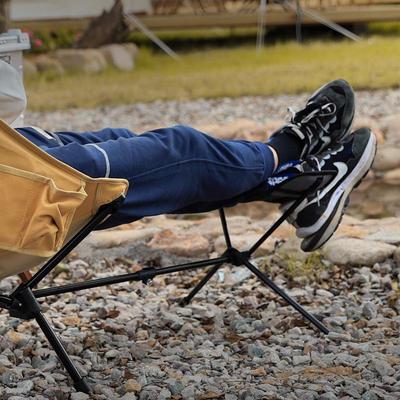 Folding Outdoor Camping Moon Chair with Footrest - Lightweight & Portable