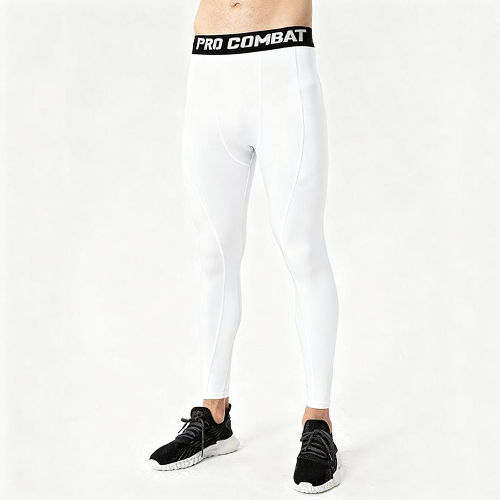 Men's Quick-Dry PRO Compression Sports Pants: Warm, Elastic, Tight-Fit for Running and Training.