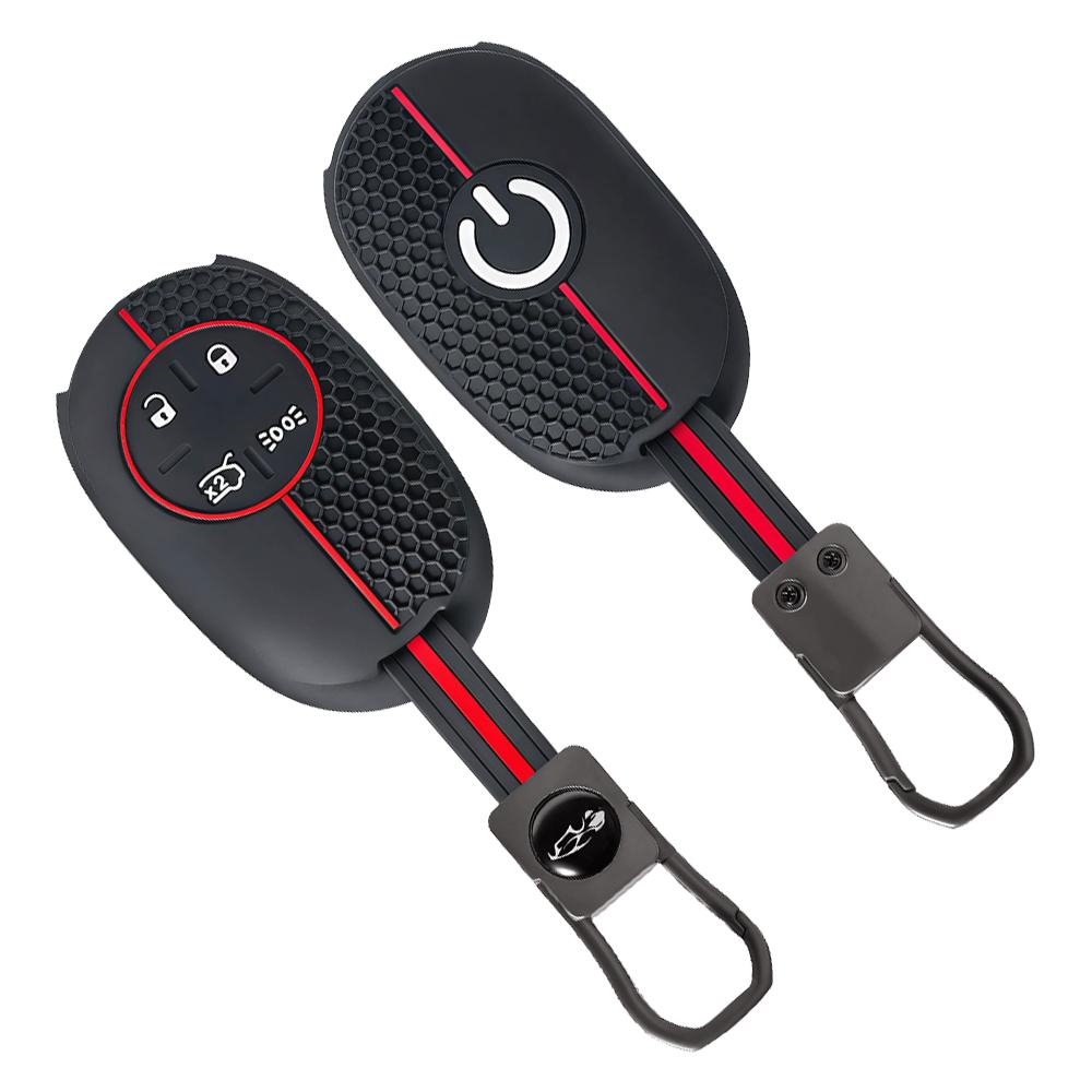 For Fiat 500 500e 2026 Fashion Hot Sales New Car Remote Key Case Silicone Chain Key Cover Holder 4 Buttons Protecor Shell Fob