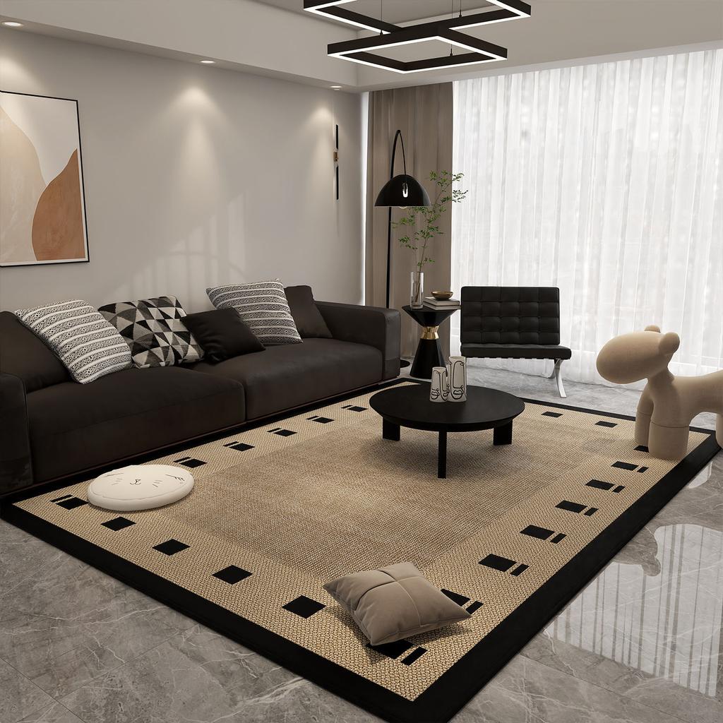 Koberec do obývacího pokoje: Protiskluzový Odolný proti opotřebení Plně kryjící Koberec na konferenční stolek Pro domácí použití Odolný proti skvrnám Snadno udržovatelný Koberec z křišťálového sametu