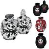 Nightmare Before Christmas Sally Und Jack Skellington 3D Hoodie Sweatshirt In Verschiedenen Größen