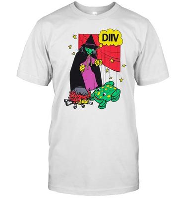 DIIV Witch Frog White Tour Band T-Shirt T-Shirt Unisexe