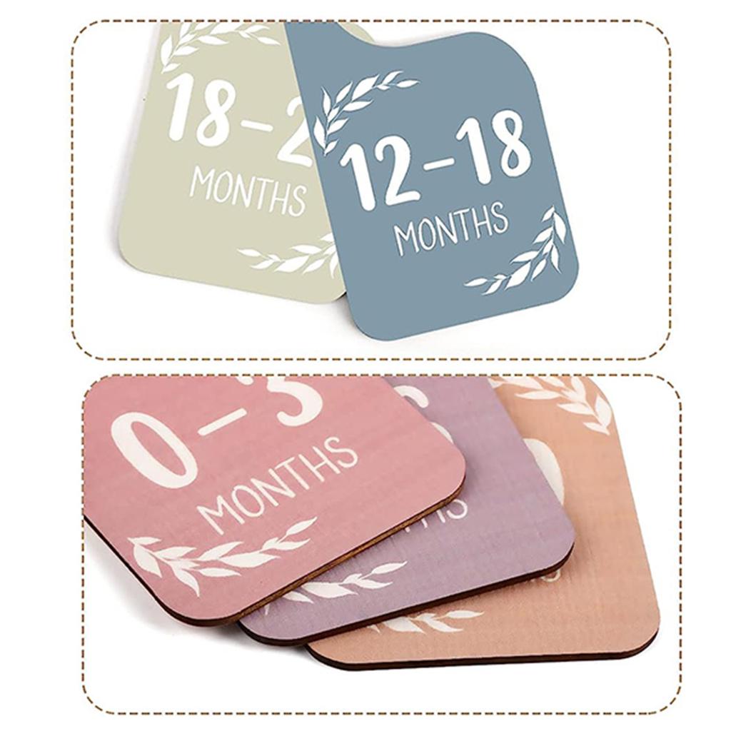 Pack of 8 Nursery Wardrobe Divider Wooden Dividers for Baby Wardrobe Double Sided Wardrobe Partition Clothing Divider