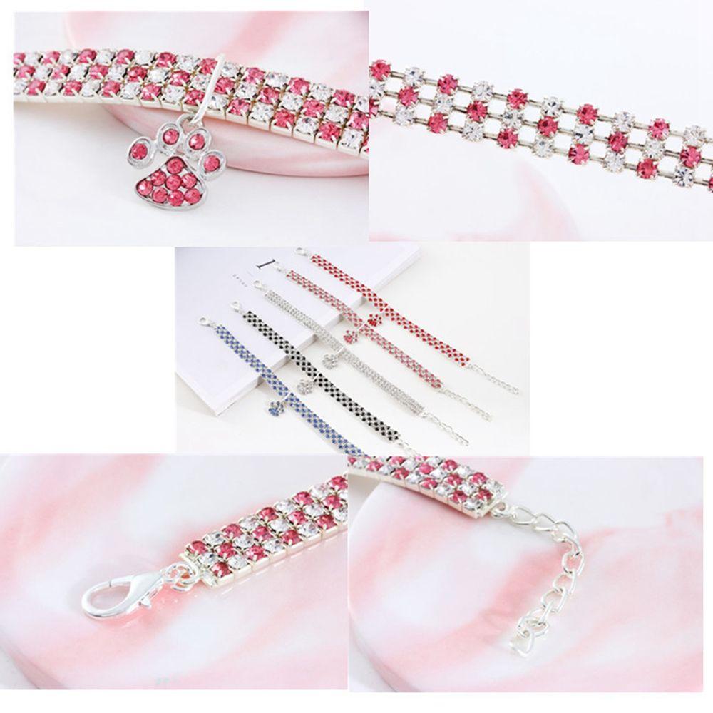 Jewelry for Small Dog Necklace Cats Footprints Pet Pendant Dog Collars Pet Supplies Cat Collar