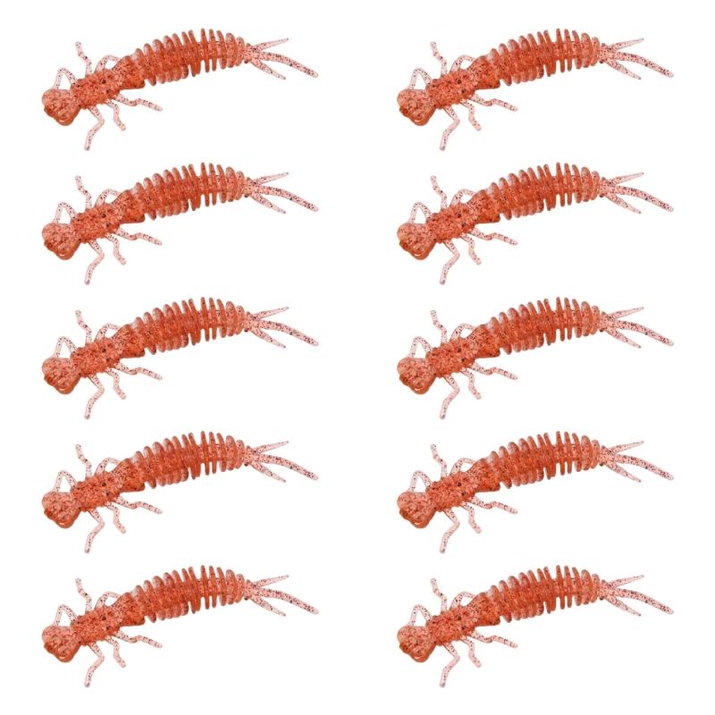 5/10PCS Soft Insect Lure Topwaters Swimming Lure Baits Artificial Insect Fishing Lure Swimbait Topwaters Swimming Lure
