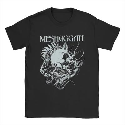 Pánské tričko Koloss Extreme Metal Band Meshuggah Vintage Pure Cotton Tričko Tričko s krátkým rukávem Tričko s vroubkovaným výstřihem Nápad na dárek