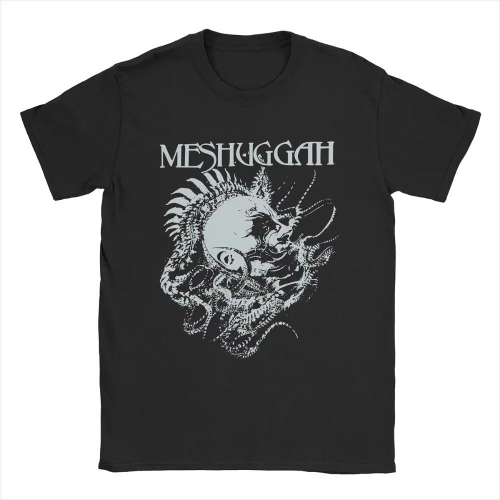 Pánské tričko Koloss Extreme Metal Band Meshuggah Vintage Pure Cotton Tričko Tričko s krátkým rukávem Tričko s vroubkovaným výstřihem Nápad na dárek