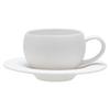 High-End Solid Color Coffee Cup Ceramic Cup And Saucer Set Household Simple Breakfast Cup Mug Restaurant Latte Cup