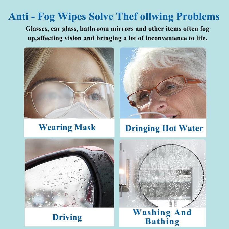 Glasses Cleaning Wet Wipes, Anti-fog, Disposable, Non-abrasive To Lenses, Soft Wiping Cloth, Screen Head Dedicated Lens Cloth