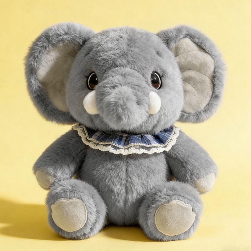 

Mammoth Plush Toy: Elephant Companion Doll for Children - Soft Cloth Birthday Gift 24 cm сірий колір