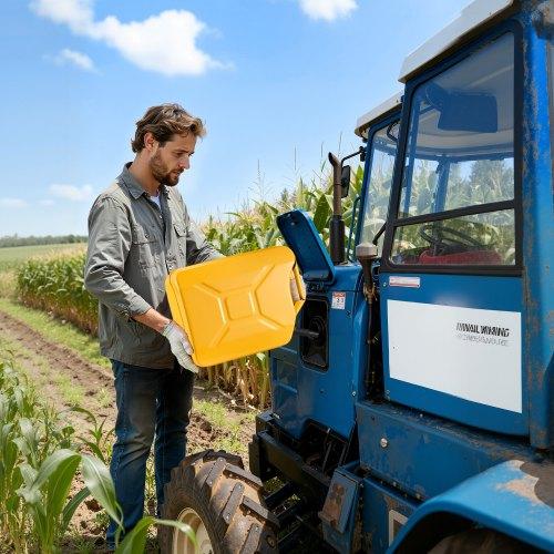 VEVOR Metal Fuel Container, 20 L, Fuel Jerry Can with Spout and Comfort Handle, 6 L/min Max Flow Rate