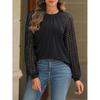 Solid Casual Loose Blouse For Women Fashion Spring Vintage Women's T Shirt Elegant Youth Hollow Out Long Sleeve Female Tops