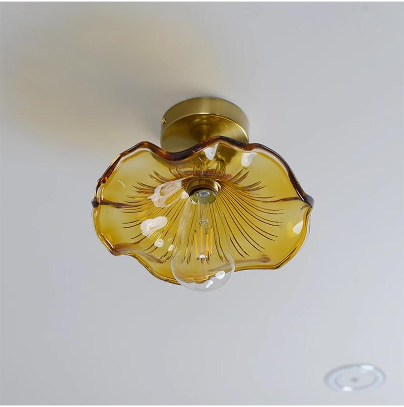 

Glass Pendant Light Cognac E27 Ceiling Chandelier For Restaurant Bedroom Balcony Loft Study LED Creative Interior Hanging Lights