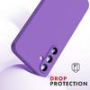 Coque + 2 Verres Trempés Silicone pour Samsung Galaxy S24 FE (pas pour S24) - Protection Slim Antichoc Anti-Rayures - Violet