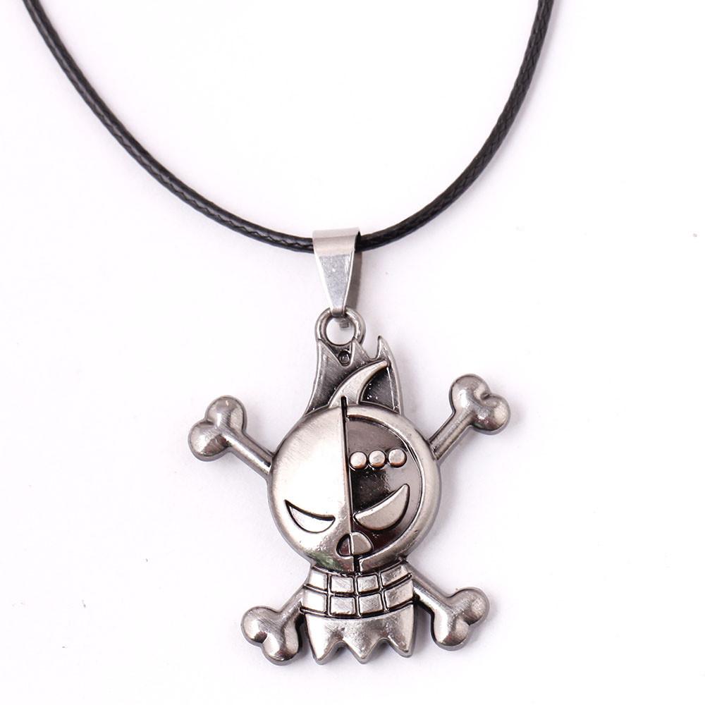 Japanese One Piece Anime Characters Peripheral European and American Jewelry Pendant Men's Necklace Birthday Gift Halloween