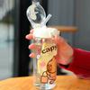 1 Piece Cartoon Capibala Cup With Straws Leakproof Water Bottle 400/750Ml Kids Water Sippy Cup Children'S Plastic Water Cup