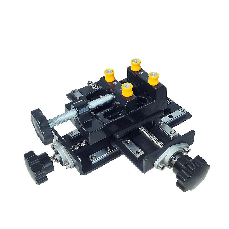 

1Pc Cross Vise, Workbench Fine Adjustment Type Cross Vise, Flat Pliers XY Axis for Mills and Drill Presse чорний