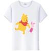 Y2K Tshirt Kawaii Clothes Tops Unisex Cartoon Winnie The Pooh Tigger Graphic T-shirt Summer Blouses White Tees