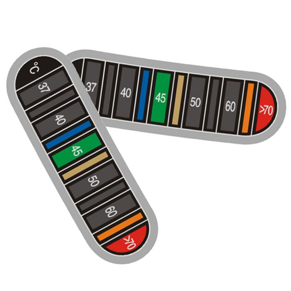 10Pcs 37-70 Celsius Cup Kettle Temperature Tester Discoloration Thermometer for Home Kitchen