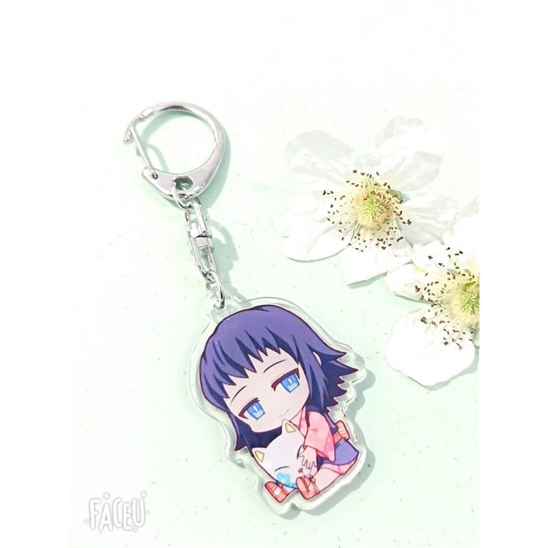 Anime Keychains Keychain Demon Slayer Kimetsu No Yaiba Acrylic Key Ring Cute Funny Cartoon for Friends