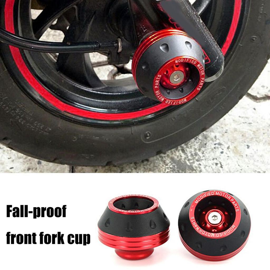 Aluminum Wheel Crash Protector Motorcycle Front Fork Frame Sliders Falling Protection Crash Pad Modification Accessories
