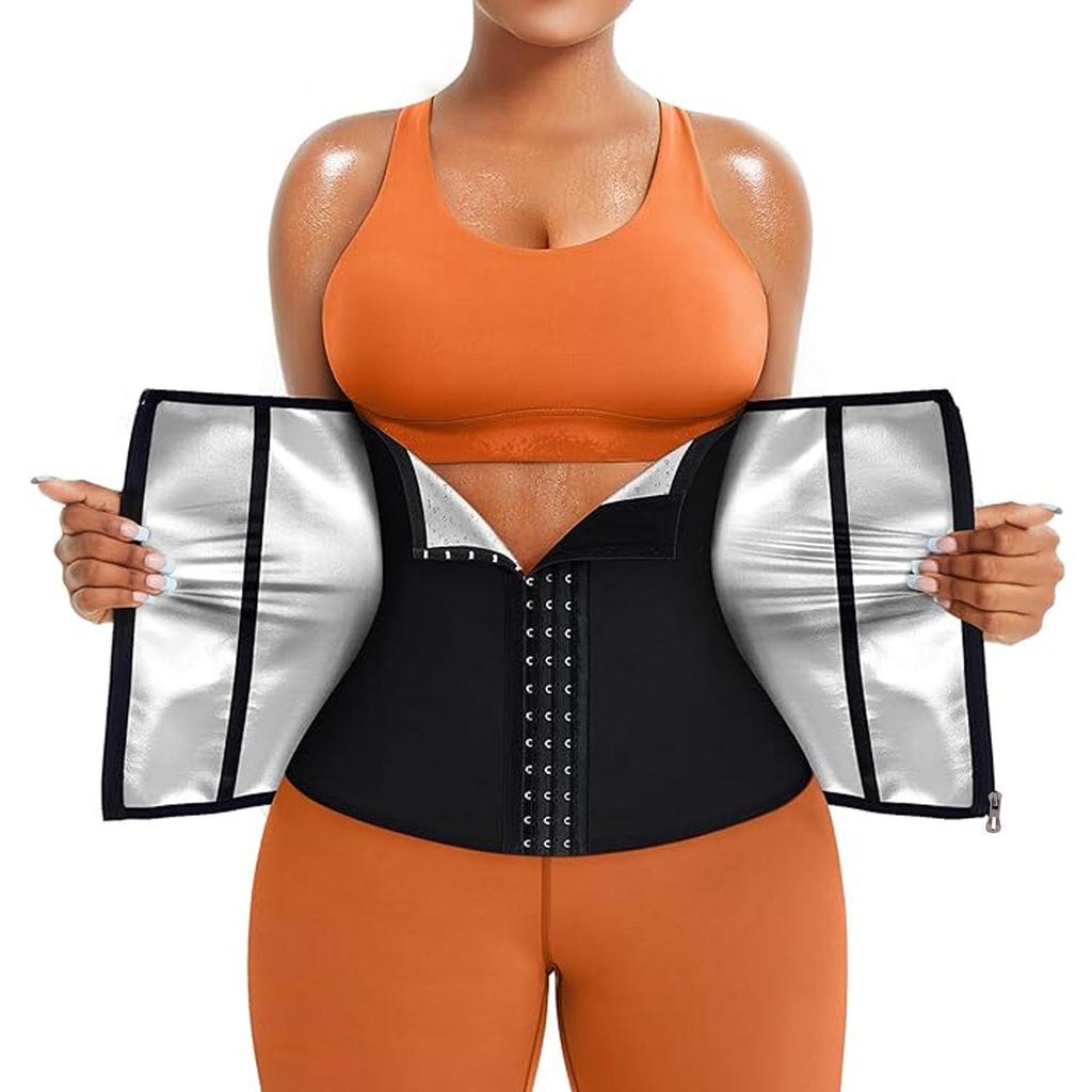 Z Sports Women's Waist Trainer Belt for Slimming and Body Shaping | Running Fitness and Sweating Support.