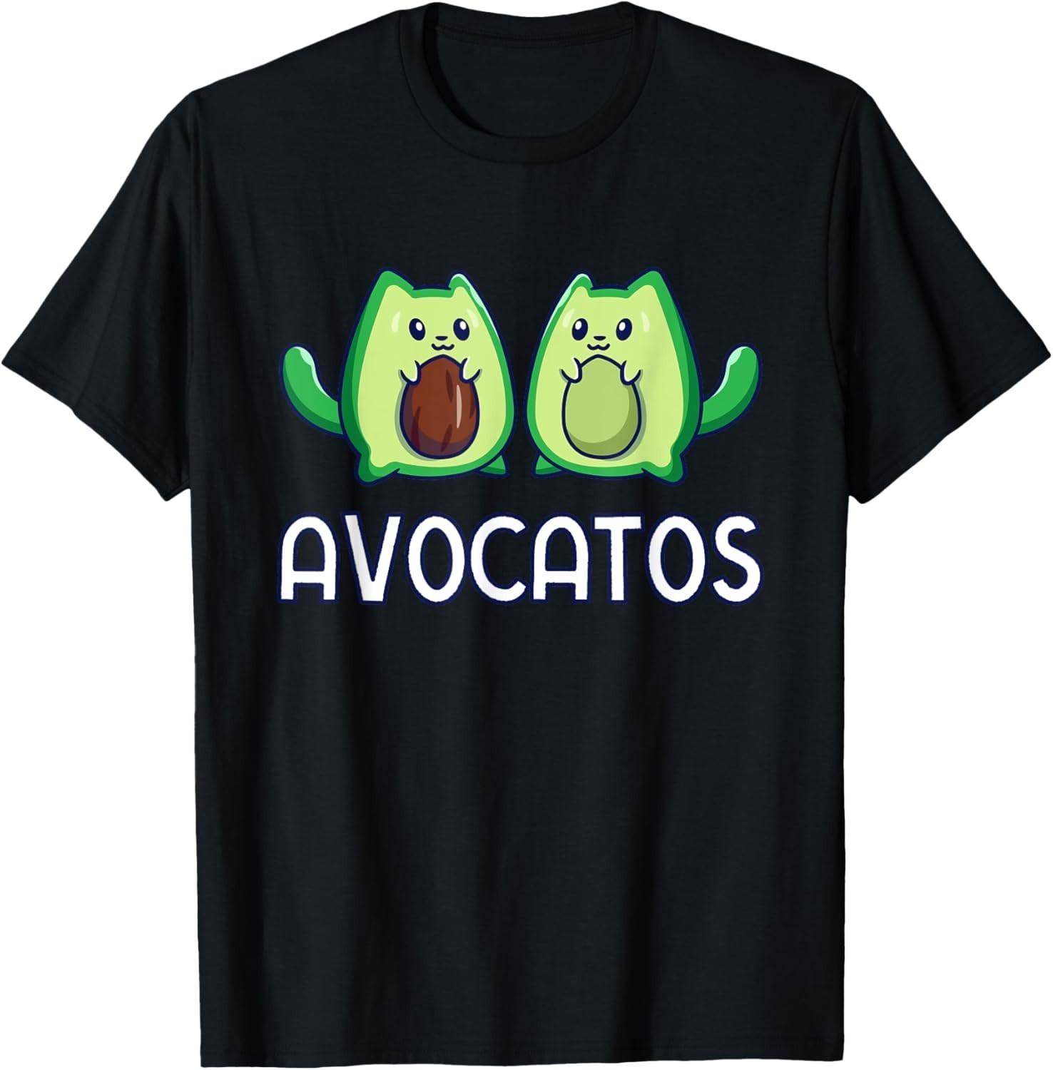 Avocato Avocado Cat Fruit Vegan Vegetarian Healthy Avogato unisex T-Shirt Mens Womens Tees Top XL