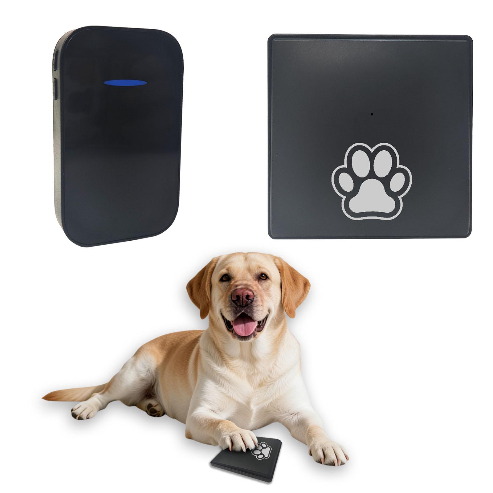 

Pet Doorbell: Adjustable Volume, Easy Install, Rainproof, Suitable for Small & Large Pets.