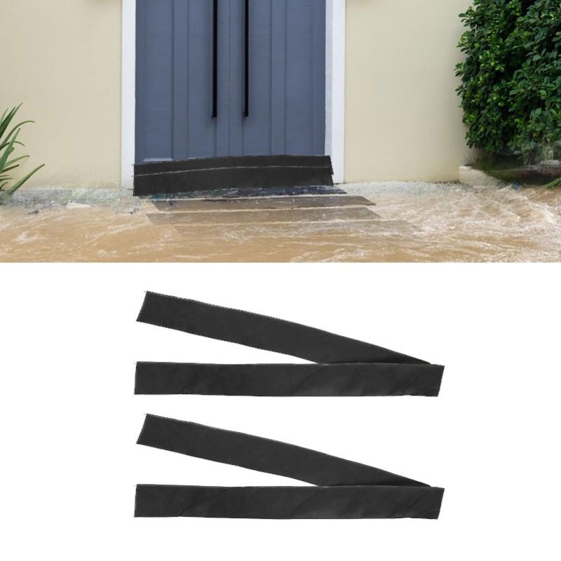 2pcs Flood Barriers Nonwoven Absorbent Resin Water Absorbent Expansion Bag Reusable Dam Bag For Garage Basement