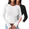 European & American Women's Autumn/Winter Slim Long Sleeve Top – Sexy & Warm Base Layer