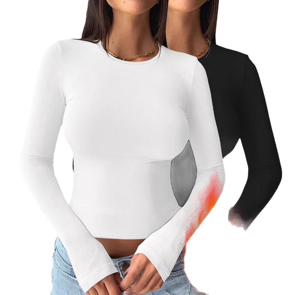 European & American Women's Autumn/Winter Slim Long Sleeve Top – Sexy & Warm Base Layer