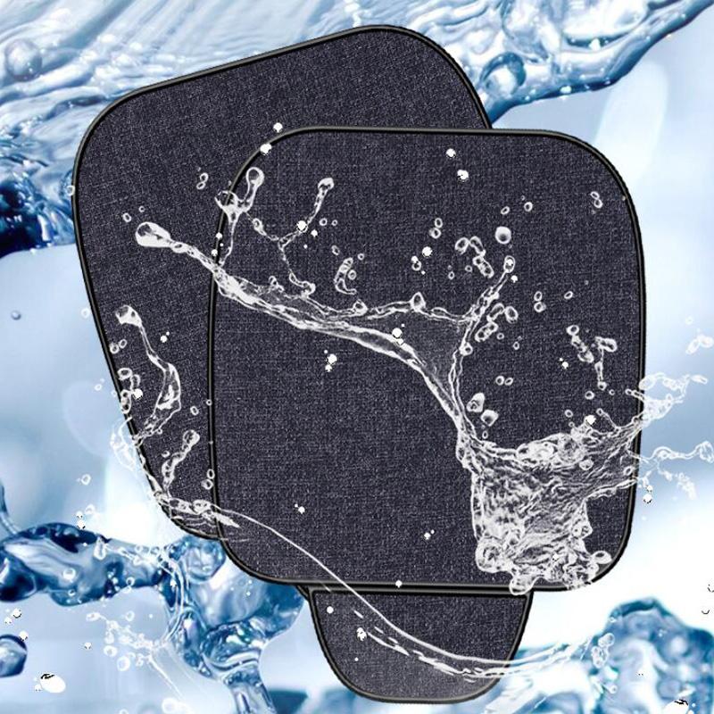 Autositzkissenbezug, Ganzjahres-Universal-Leinen, rutschfest, atmungsaktiv, Innenkissen für Männer und Frauen, Auto, Vorder- und Hinterkissen, Rückenlehne