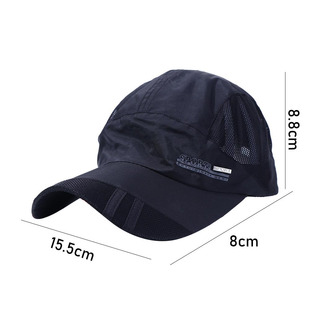 Casual Summer Sun Hat Breathable Golf Sport Cap Mesh Caps Quick Dry Mesh Cap Visor Cap Baseball Hat