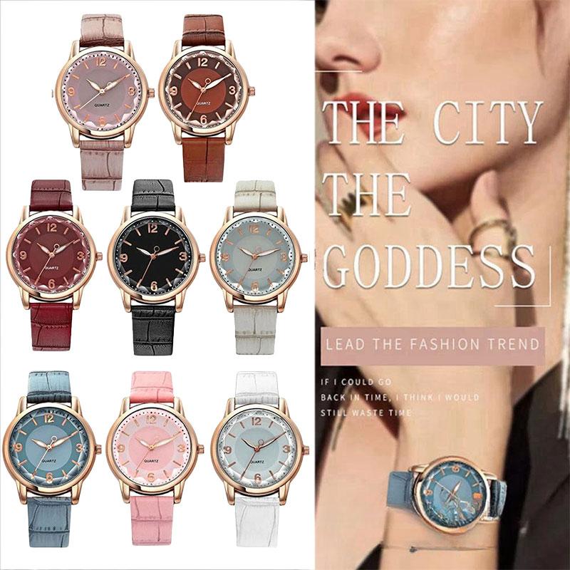 Womens Quartz Versatile Wristwatch Jewelry Gifts Elegant Ladies Watch Casual