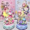 Sanrio Hellokitty Little Twin Stars Music Box Building Blocks Blind Box Ornaments DIY Toys Moonlight Society Birthday Gifts