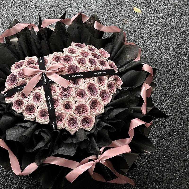 Gem de prune și Săpun cu flori conservate Buchet de trandafiri - Cadou perfect pentru Ziua Profesorului, Ziua Îndrăgostiților sau Qixi pentru Iubită sau Cea mai bună prietenă