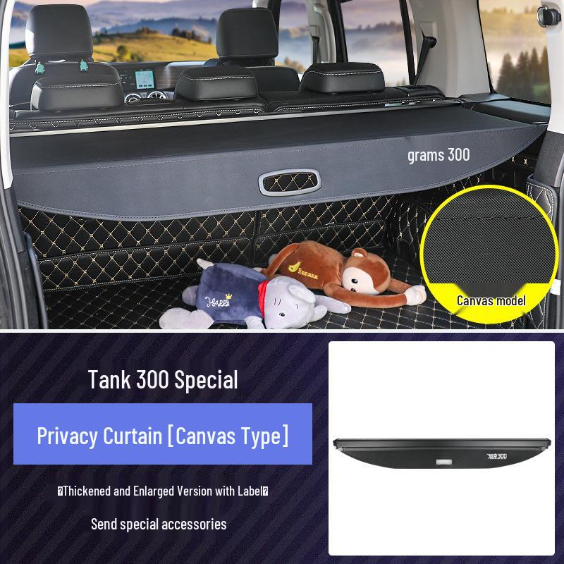 Wey Tank 300 Trunk Partition: Interior Cargo Cover & Storage Modification