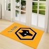 Custom Name Wolves Crest Badge Carpet Rug Customizable Soft Washable Anti-Slip Home Living Room Sofa Mats Personalized Rug. 0909201
