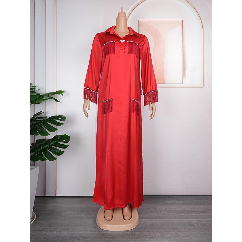 

Женское платье из блестящего шелковистого атласа, свободное удобное платье больших размеров, брошь-бабочка 3XL