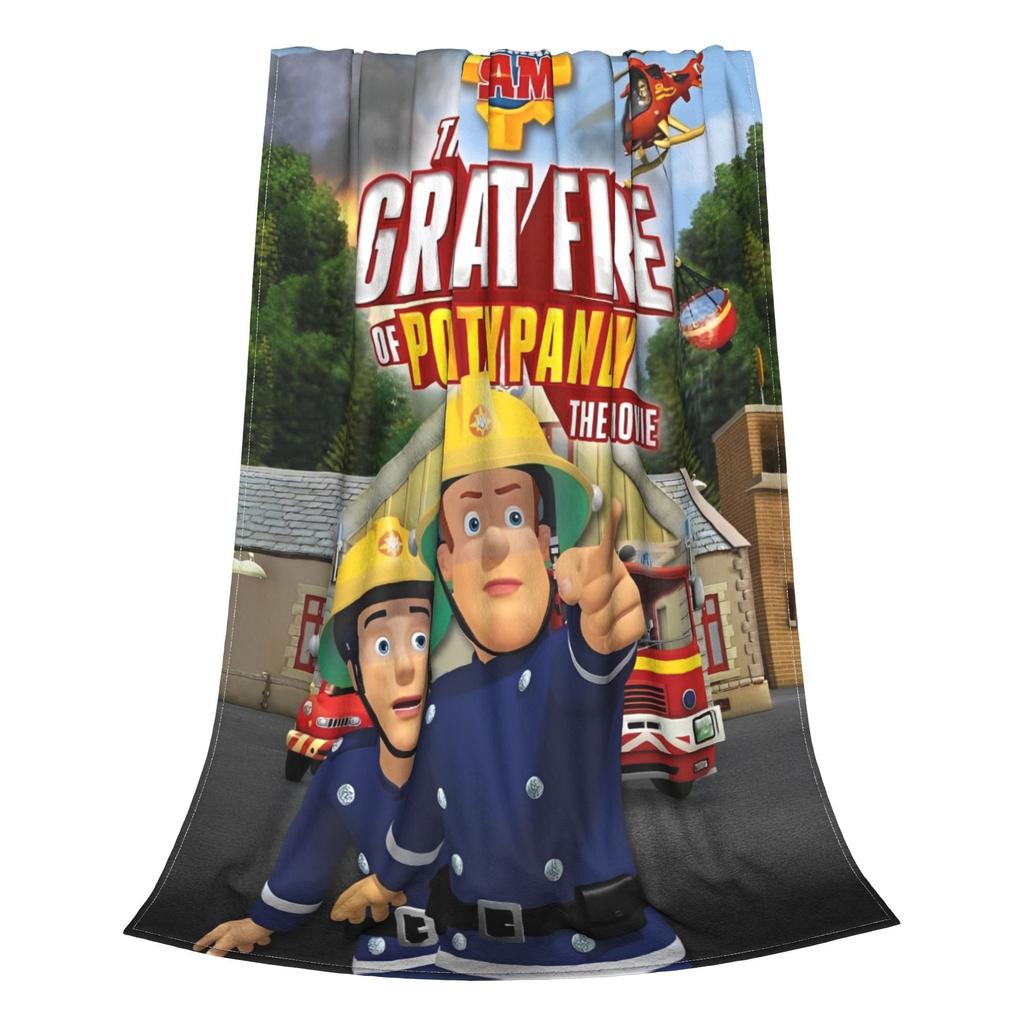 Fireman Sam  Blanket Multiple Sizes Super Soft and Warm  Throw Blankets for Sofa Couch and Bed