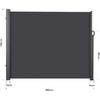 Retractable Side Awning Outdoor Patio Pool Water Repellent Garden Terrace Sun Shade Screen Privacy Divider Deck Wind Fence
